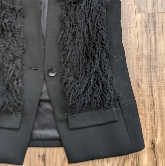 BCBG Faux Fur Suit Vest - Picture 9 of 11
